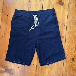 Monrow Classic Men's Gym Shorts Indigo Navy 9" Inseam NWT Size XL